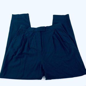 COS Size 6 Navy Blue High Rise Tapered Pants